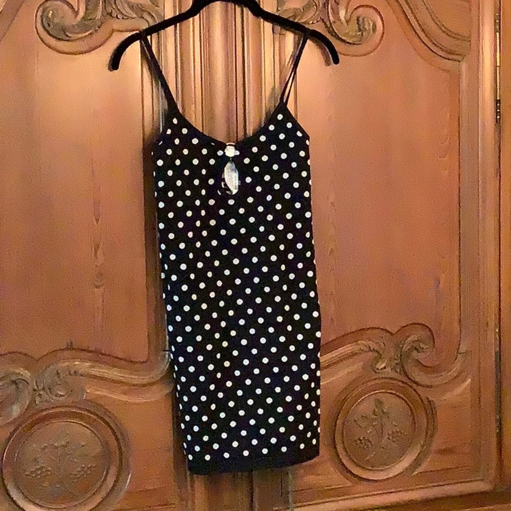 Sexy polka dot body con dress by Zara. NWT never worn.